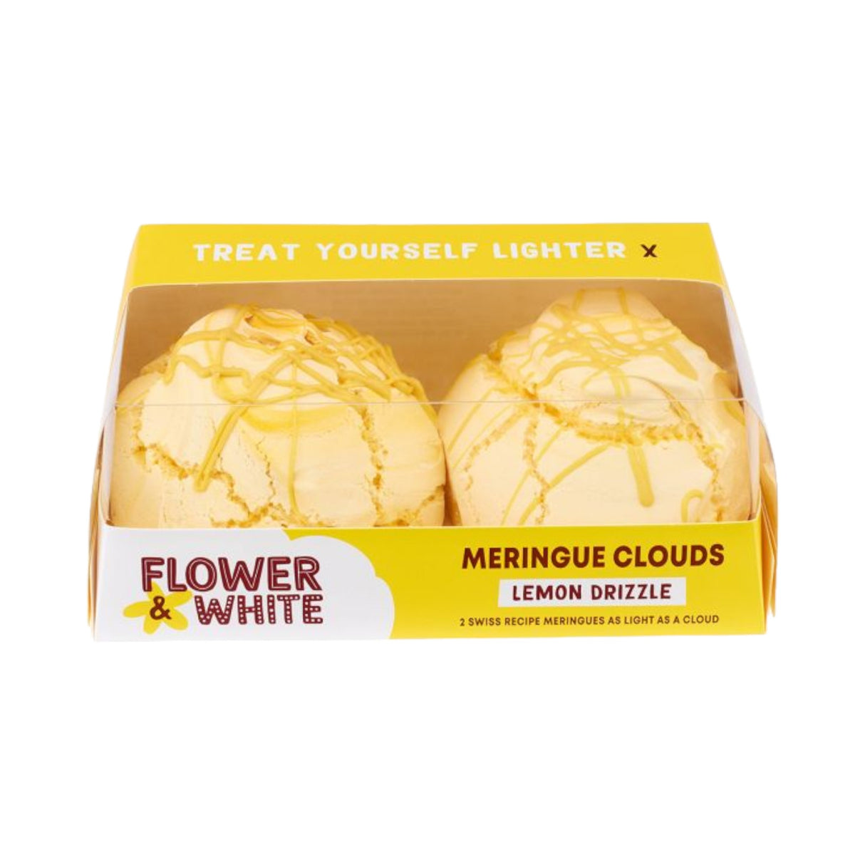 Flower & White - Lemon Drizzle Meringue Clouds x 2
