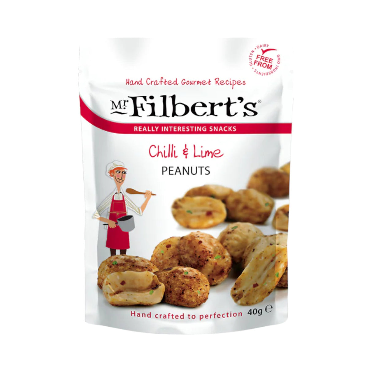 Mr Filberts - Pocket Snacks - Chilli & Lime Peanuts 40g