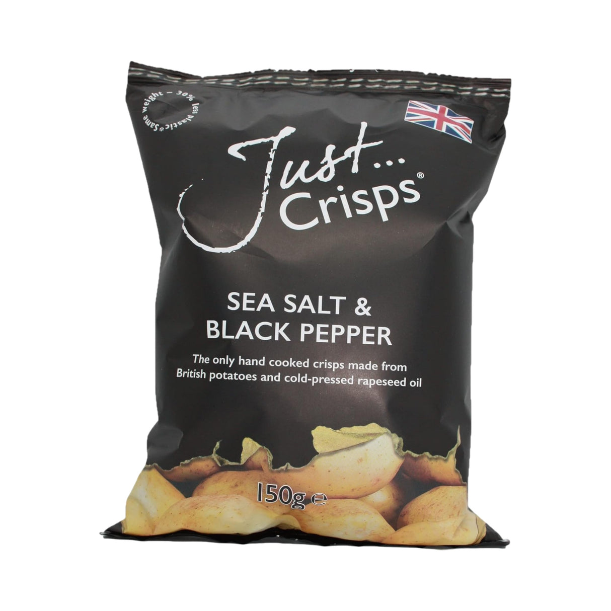 Just Crisps - Sea Salt & Black Pepper Crisps 150g