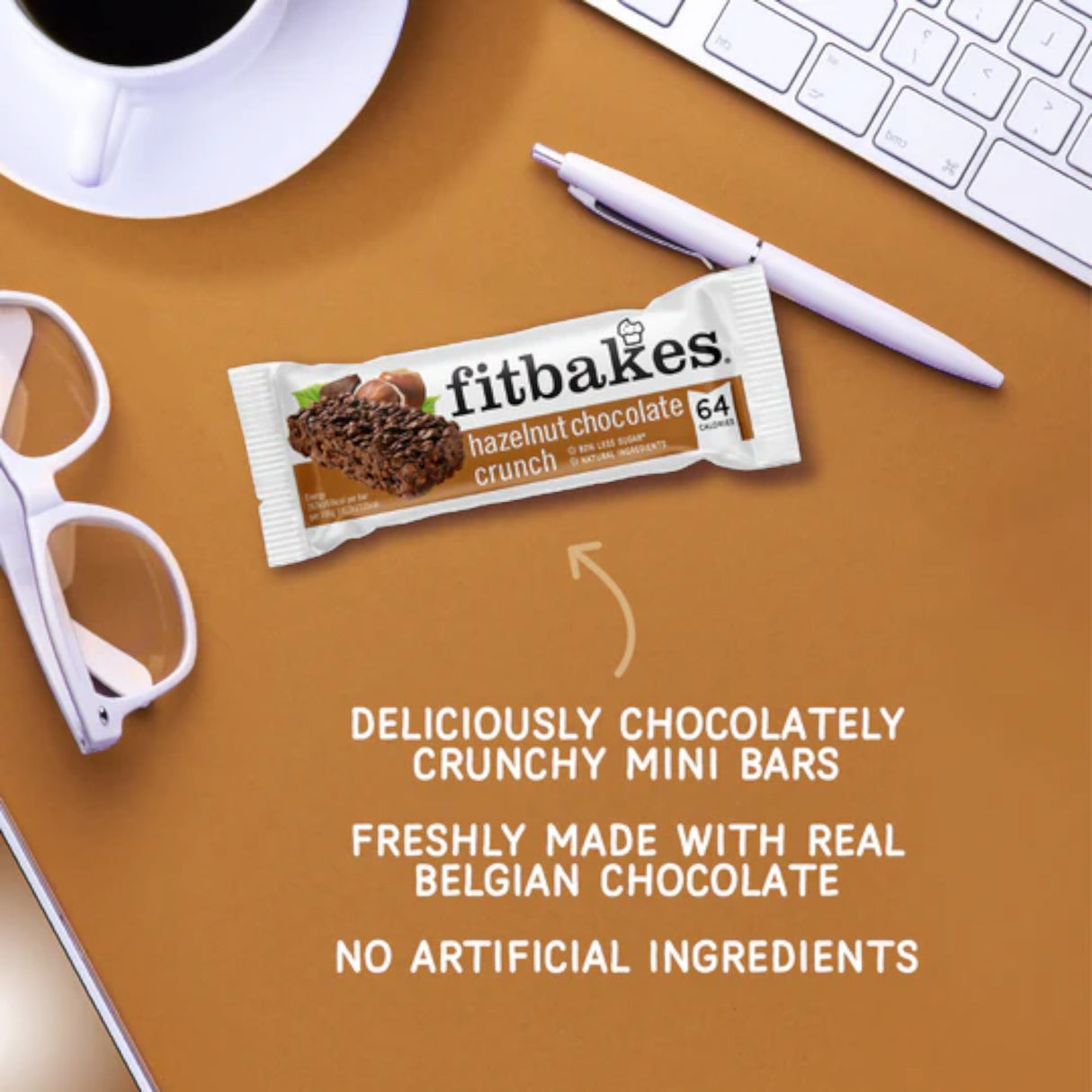Fitbakes - Hazelnut Chocolate Crunch Bar 19g