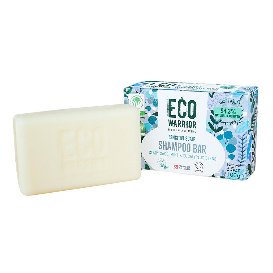 Little Soap Company - Eco Warrior Sensitive Scalp Shampoo Bar Sage, Mint & Eucalyptus 100g