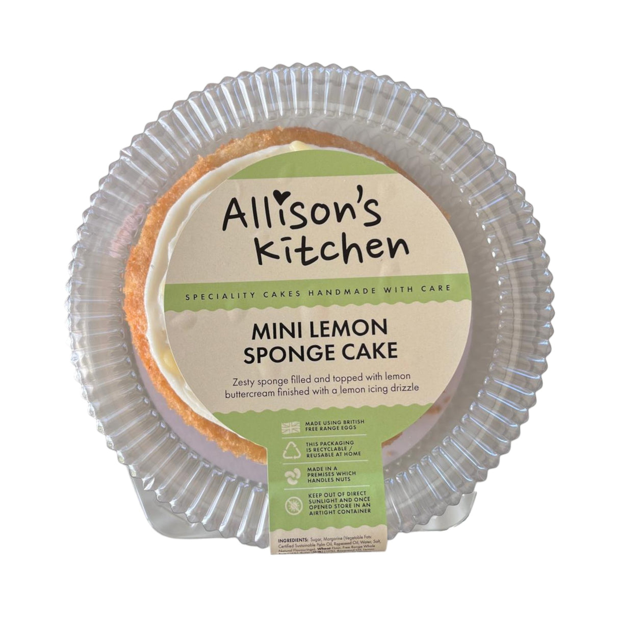 Allison's Kitchen Mini Lemon Sponge Cake