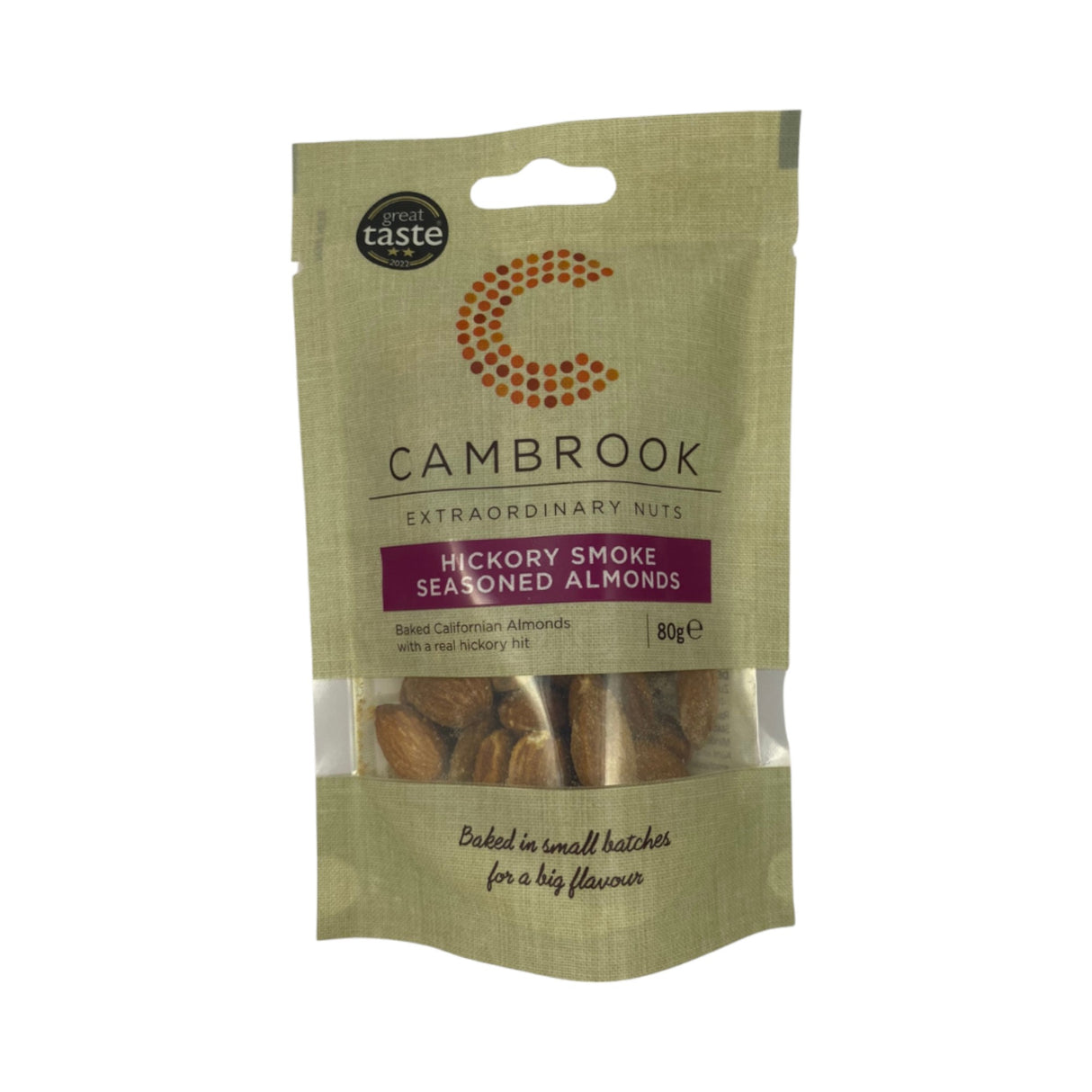 Cambrook - Hickory Smoke Seasoned Almonds 80g