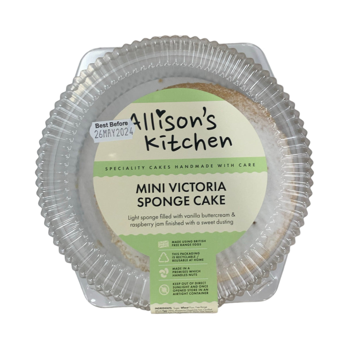 Allison's Kitchen Mini Classic Victoria Sponge Cake