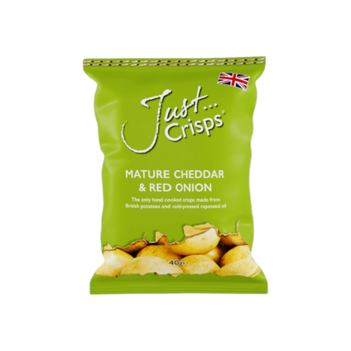 Just Crisps - Cheddar Cheese & Red Onion Crisps 40g